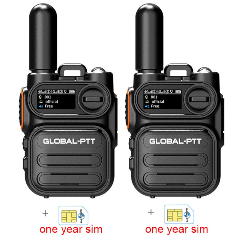 2PCS G388 global-ptt Global available Wurui POC 4G walkie talkie Two-way radio Mobile Portable profesional long range communicator