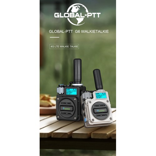 2PCS G6 global-ptt Wurui Military POC walkie talkie 4G long range radios Two way radio Phone Police Global intercom