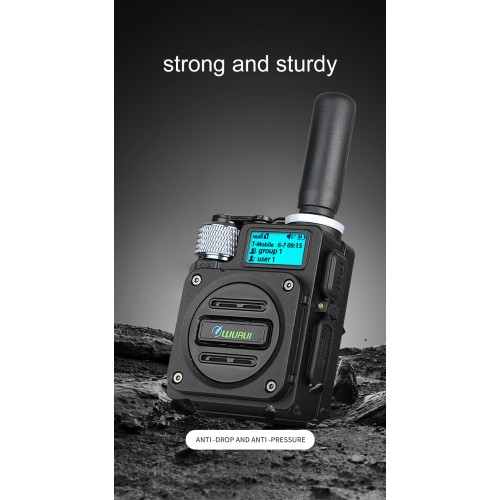 2PCS G6 global-ptt Wurui Military POC walkie talkie 4G long range radios Two way radio Phone Police Global intercom