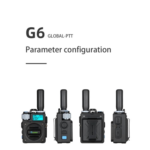 2PCS G6 global-ptt Wurui Military POC walkie talkie 4G long range radios Two way radio Phone Police Global intercom