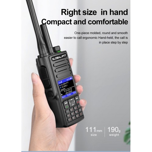 2PCS G8 global-ptt POC+UHF ALL bands 4G walkie talkie radio long range ham Portable communication Amateur ptt two-way radio police