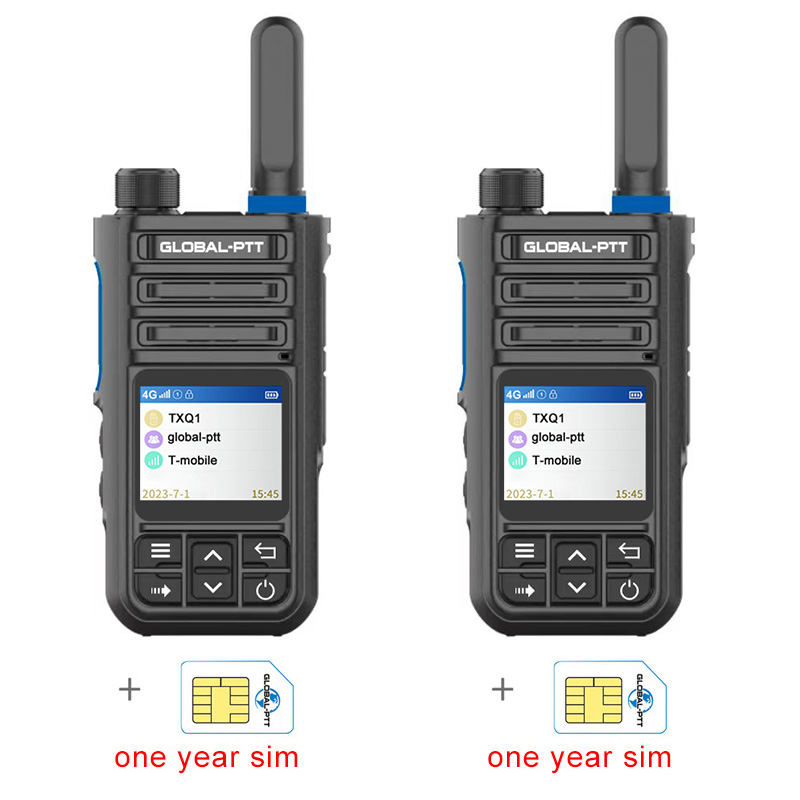 2PCS G9 global-ptt global walkie talkie Wurui POC radio commutator radios long range phones profesional Two-way radio internet police