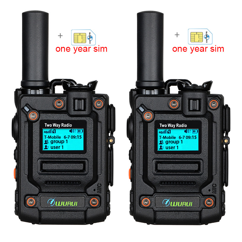 2PCS K300 global-ptt Global available Wurui 4G walkie talkie Two-way radio radios Mobile Portable profesional long range communicator